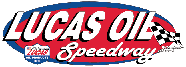 On Dark Backgrounds - Lucas Oil Speedway Logo (651x235), Png Download