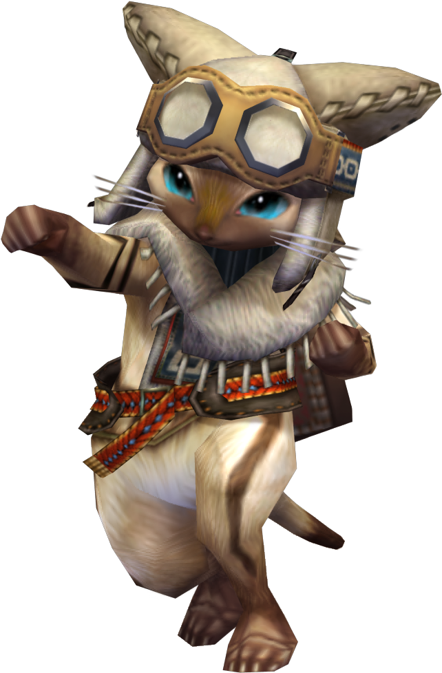Http - //images3 - Wikia - Nocookie - Net/ /images/2/24/felyne16 - Monster Hunter Cat Png (1600x1200), Png Download