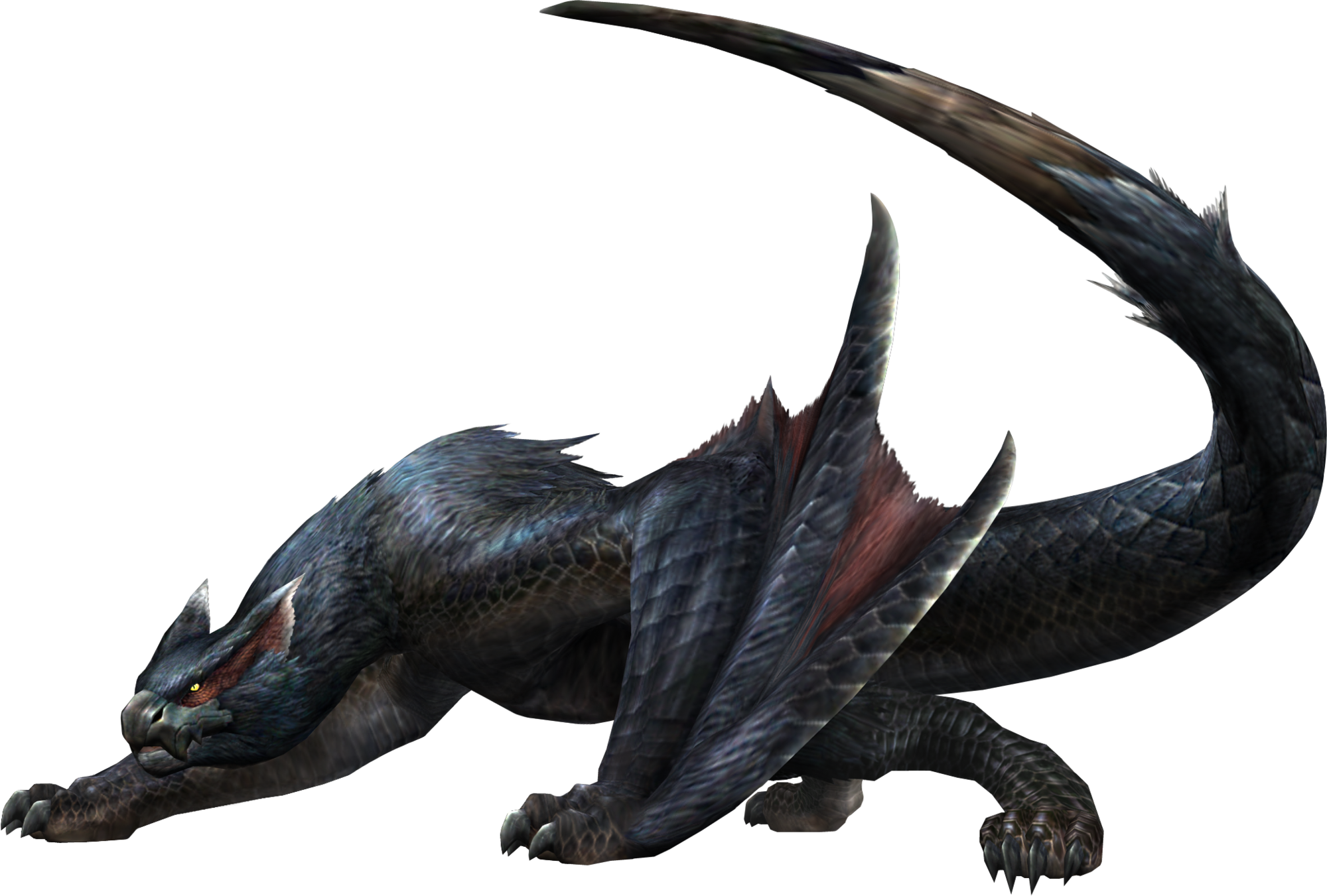 I Wanted To Do A Comic-like Outline Of A - Nargacuga Monster Hunter (2000x1351), Png Download