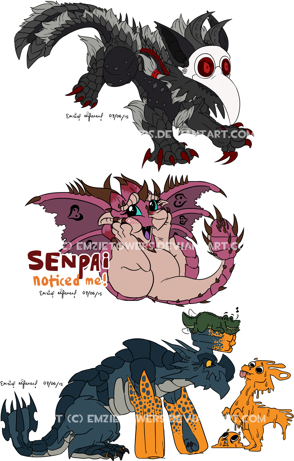 Monster Hunter Chibis - Monster Hunter (1008x1562), Png Download