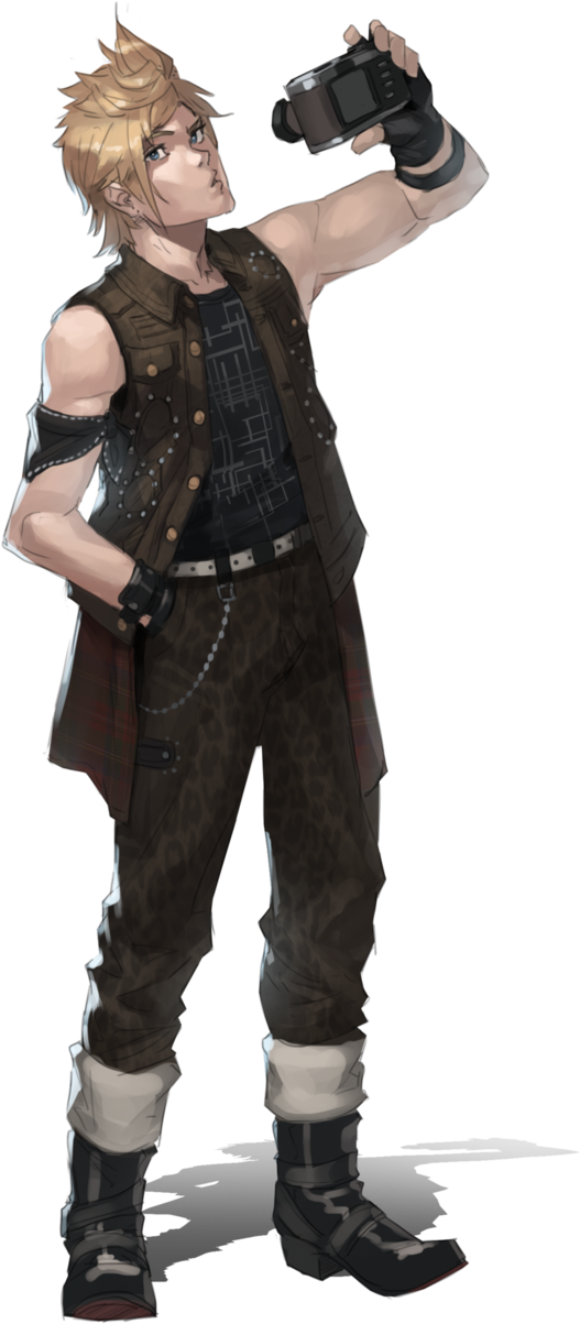 Prompto And Noctis - Final Fantasy 15 Prompto Concept (631x1267), Png Download