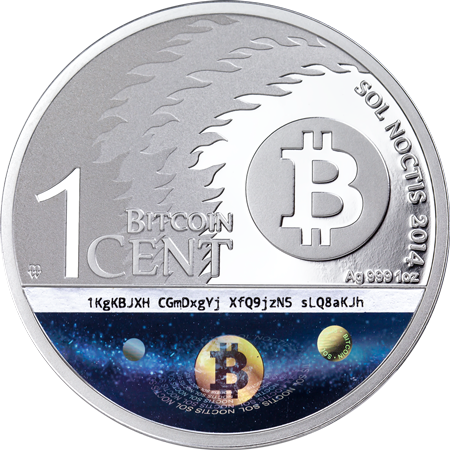 Sol Noctis Binary Eagle Front - Bitcoin (450x450), Png Download