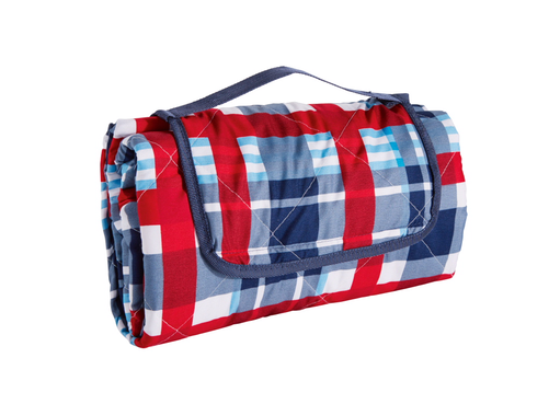 Picnic Blanket, Red/blue Plaid - Couverture Pique Nique Lidl (500x500), Png Download