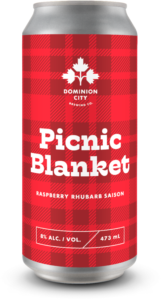 Picnic Blanket Raspberry Rhubarb Saison 4 Pack Dominion - Picnic (931x1024), Png Download
