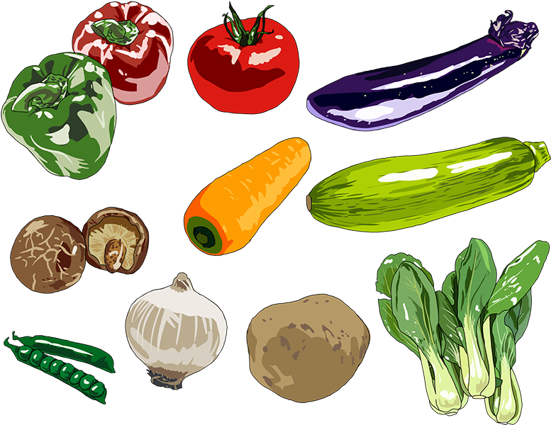 푸드 컨텐츠 일러스트 & 한국보건산업진흥원 식단구성 - Drawing (800x640), Png Download