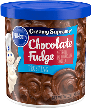 Creamy Supreme® Chocolate Fudge Flavored Frosting - Pillsbury Creamy Supreme Chocolate Frosting (400x400), Png Download