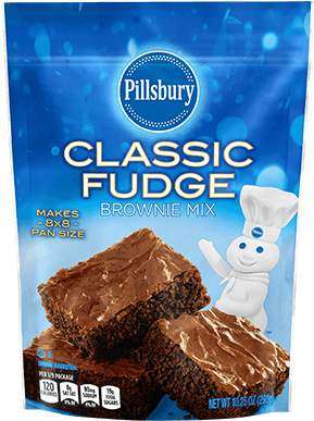 Classic Fudge Brownie Mix - Pillsbury Classic Fudge Brownie Mix, 10.25 Ounce (400x400), Png Download