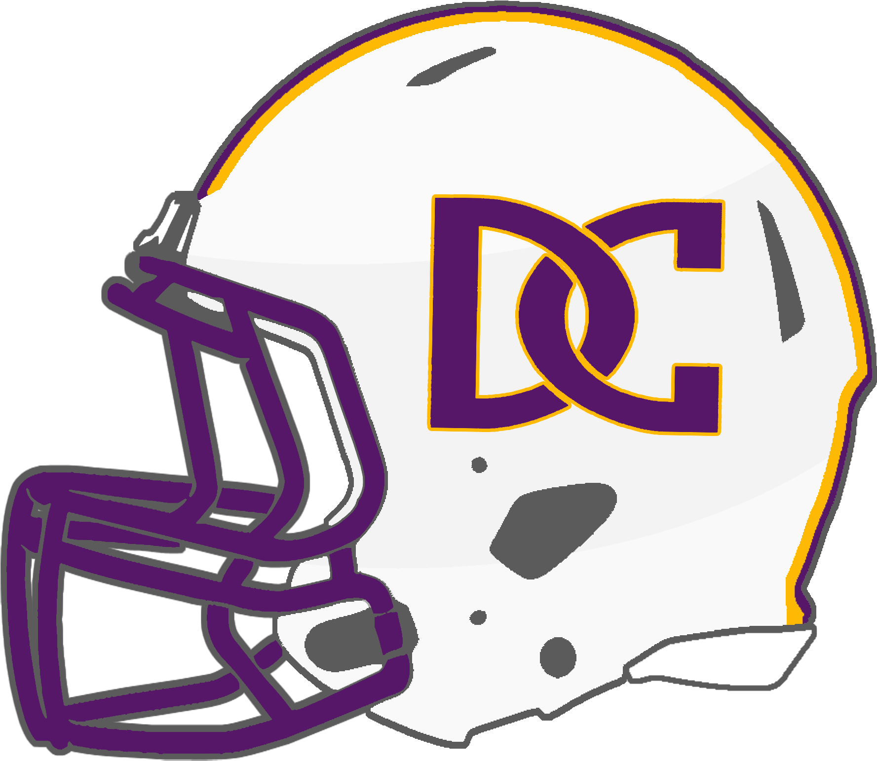 Mississippi High School Football Helmets - Oak Grove Football Helmet (1800x1565), Png Download