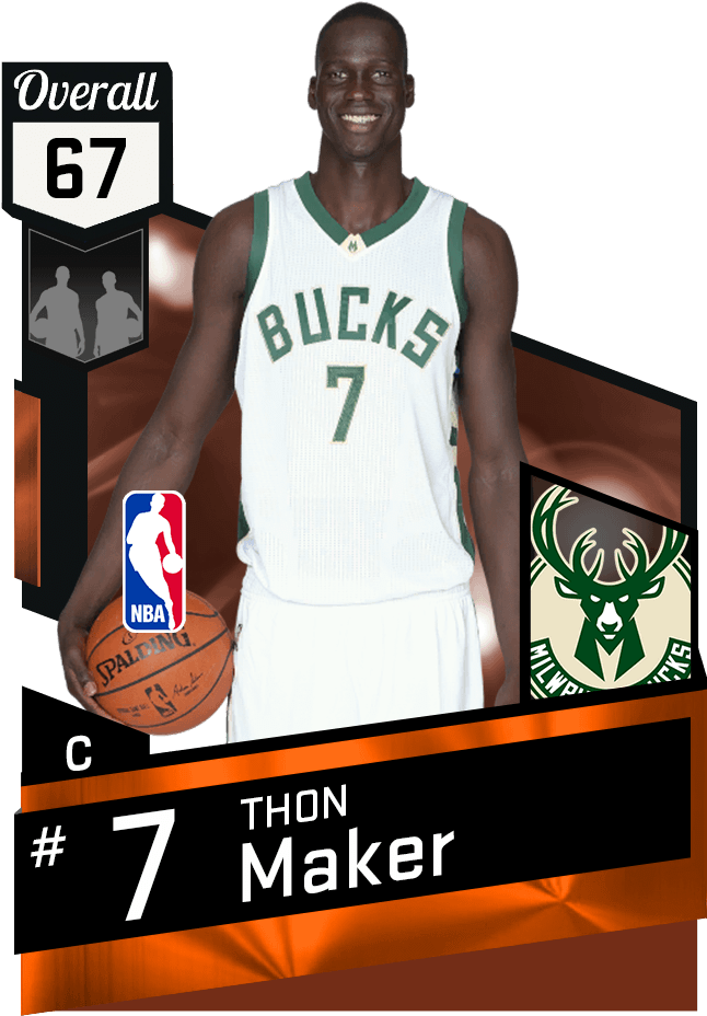 Wilt Chamberlain - 546398 Points - Thon Maker Nba 2k17 Rating (651x941), Png Download