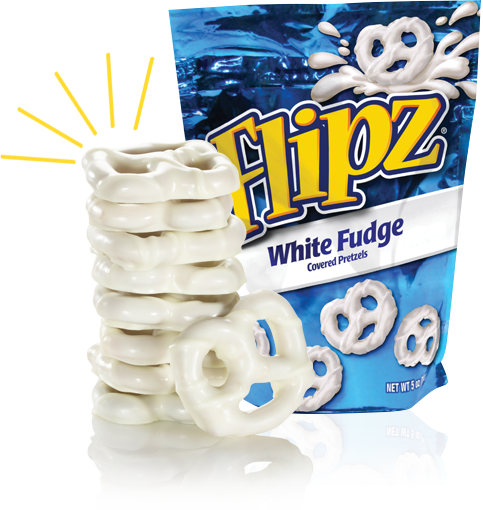 Flipz White Chocolate Pretzels (483x510), Png Download