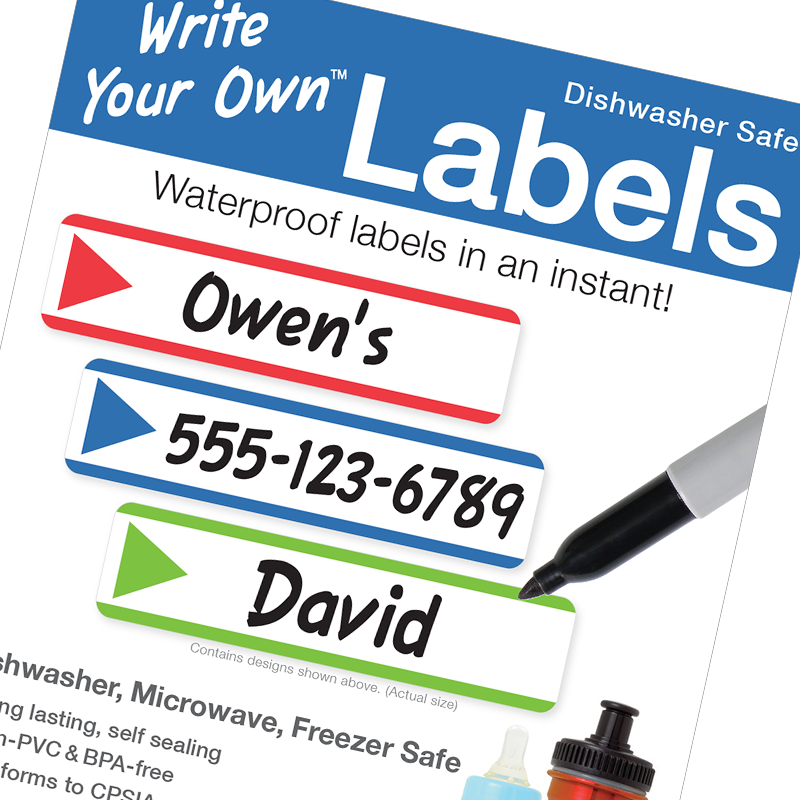 Stripes Write On Blank Labels Are Ecofriendly - Emily Press Write Your Own Labels (800x800), Png Download
