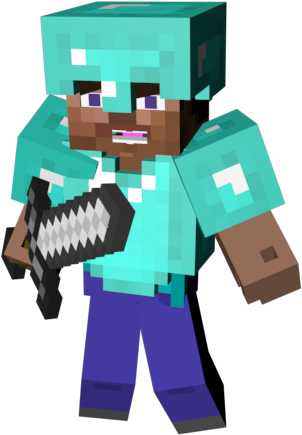 Minecraft Cow Png - Skin Steve Minecraft Render (800x600), Png Download