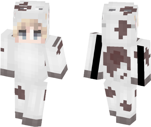 Kawaii Cow Boy - Minecraft (584x497), Png Download