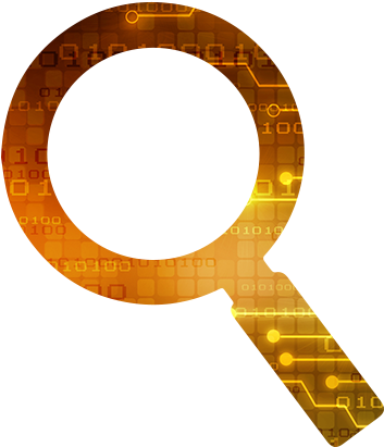 Summary Of Services - Magnifying Glass (417x476), Png Download