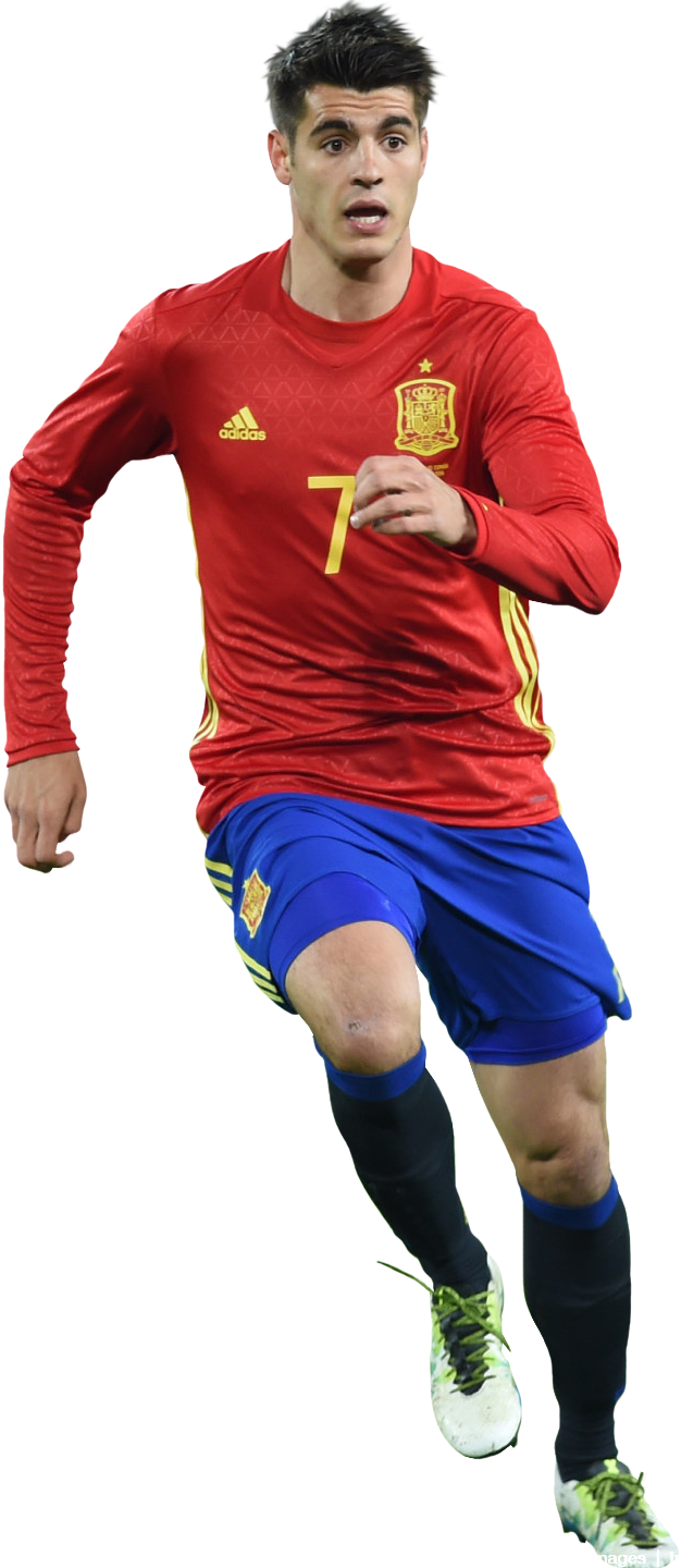 Alvaro Morata Render - Alvaro Morata Spain Png (626x1440), Png Download