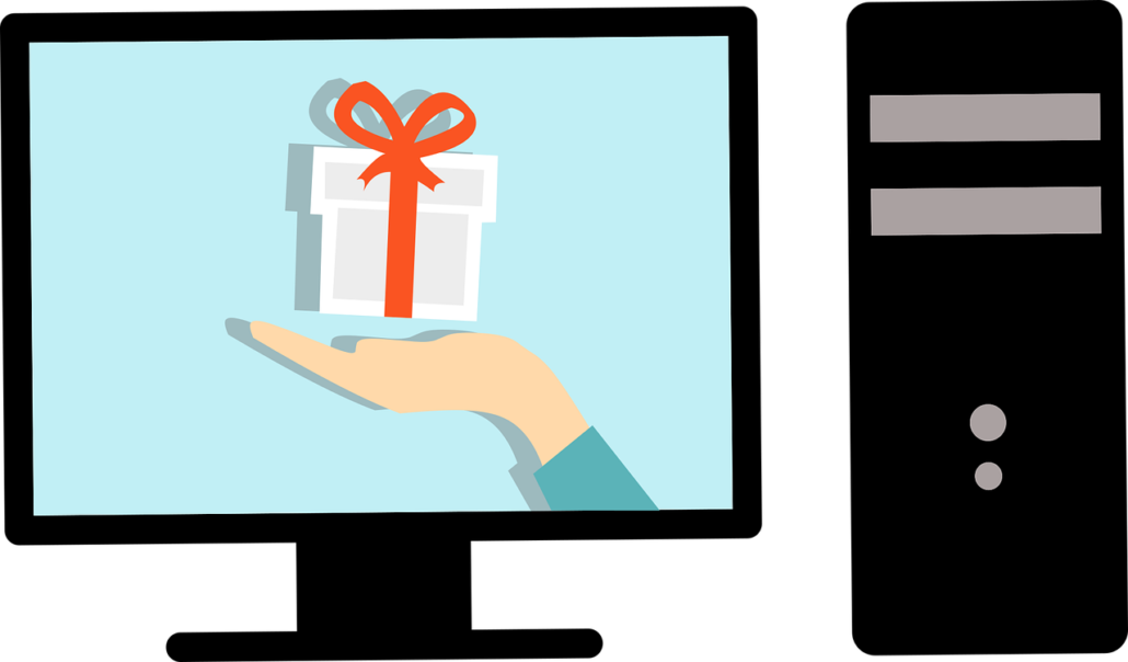 Computer Cadeau (1030x604), Png Download