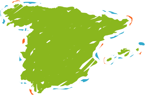 Country Illustration Spain Rxtitle - Spain Country Transparent (557x417), Png Download