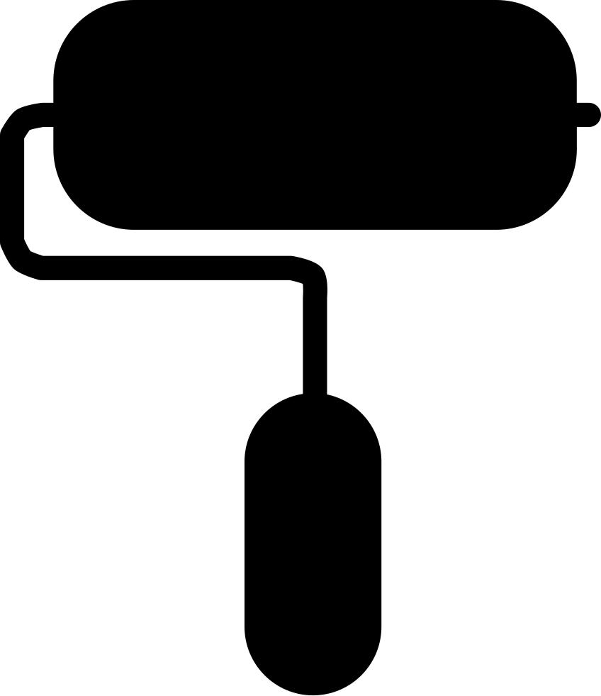 Paint Roll Tool Comments - Simbolo De Pintura (848x981), Png Download