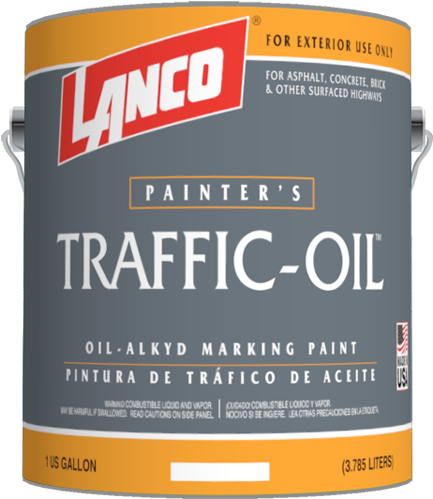 Trafﬁc-oil - Lanco Super Traffic 1 Gal. Yellow Paint (478x500), Png Download