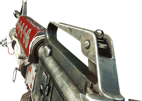 M16 Flamethrower Equipped Bo - Black Ops Flamethrower (563x401), Png Download