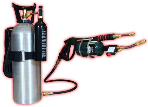 Learn How To Make A Legal Homemade Flamethrower - Homebuilt Flamethrower (520x390), Png Download