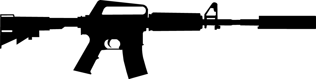 Icon Png Image M - American Army Guns (1250x312), Png Download