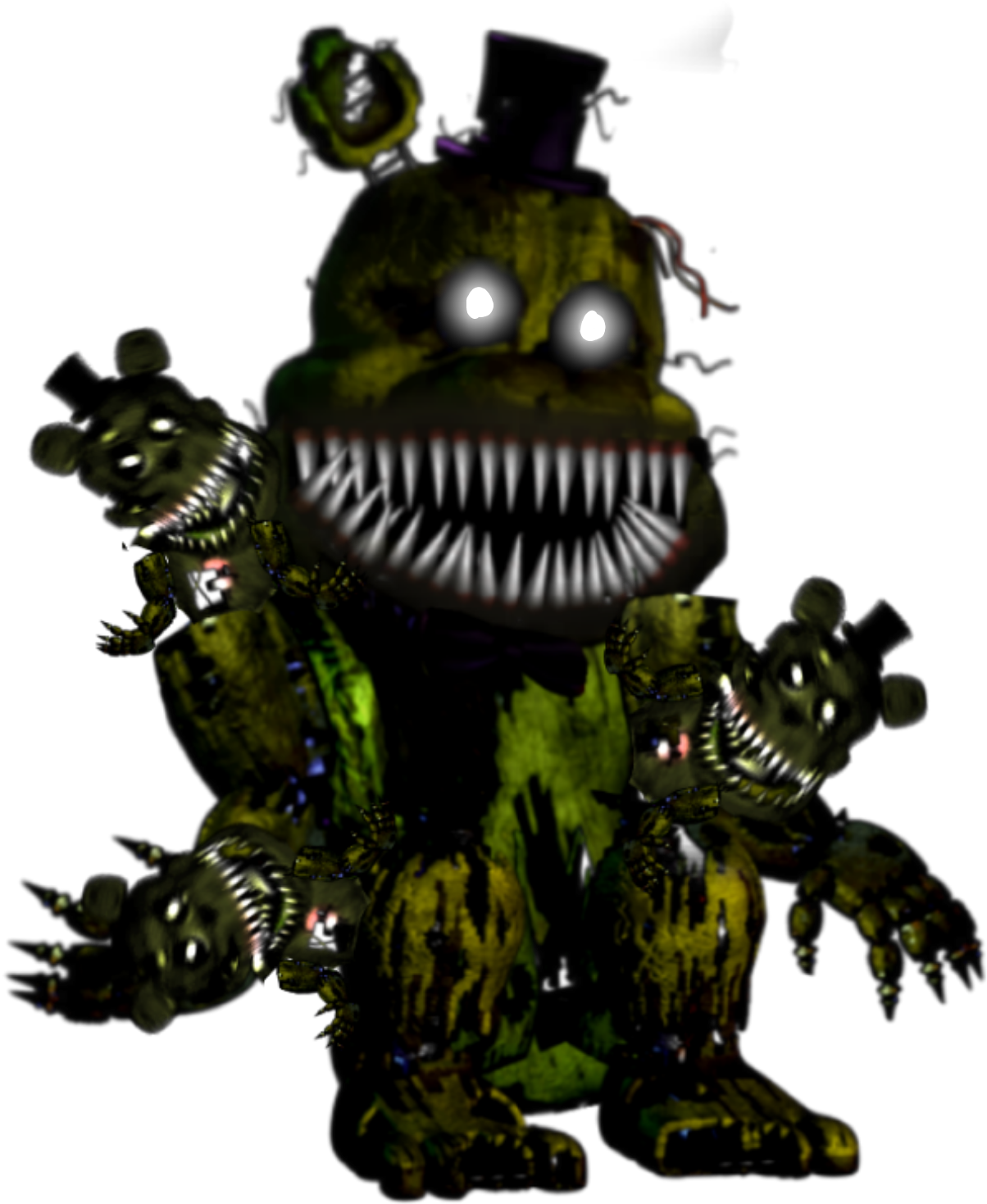 Nightmare Golden Freddy Version Png Golden Freddy Nightmare - Five Nights At Freddy's (1773x1773), Png Download