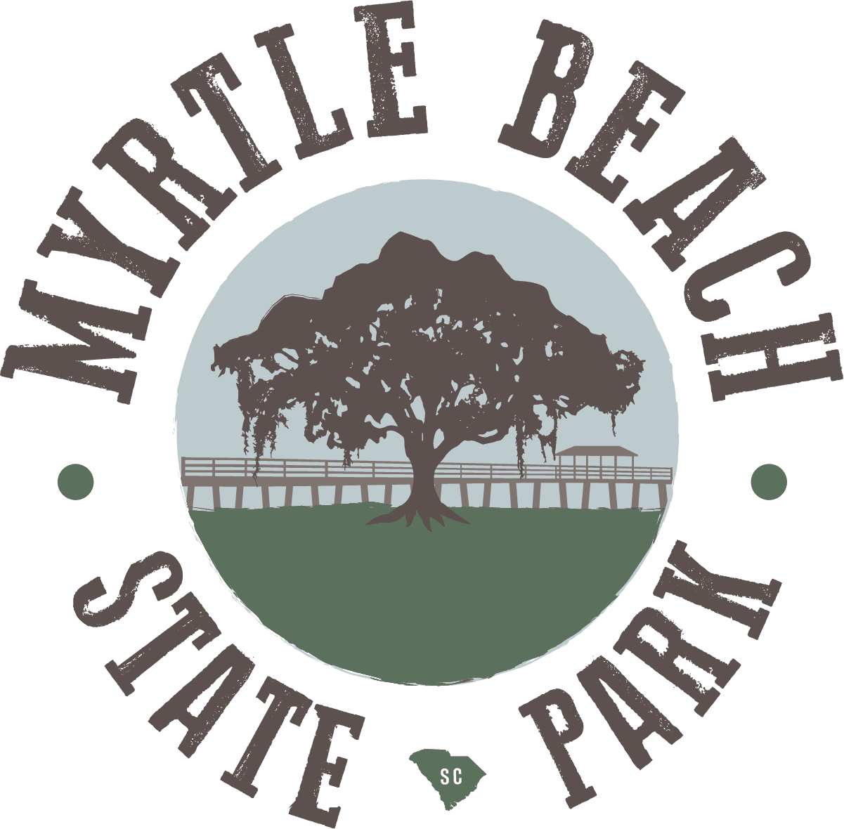 Park Logo - Myrtle Beach State Park Sticker (1201x1180), Png Download