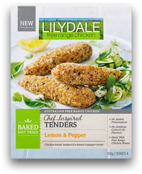 Lemon & Pepper Tenders - Lilydale Chicken Tenders (450x450), Png Download