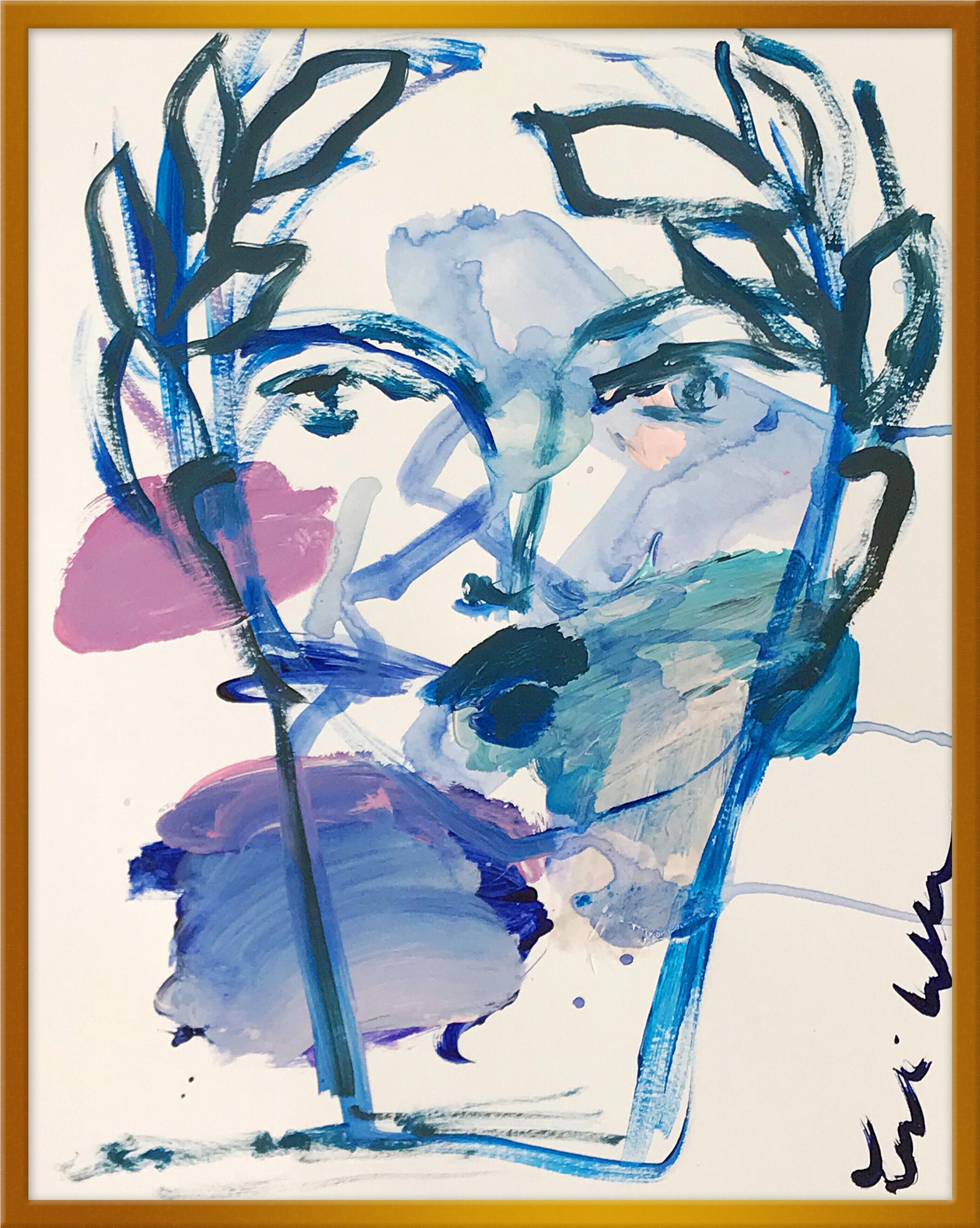 Giclée On Textured Fine Art Paper With Gold Frame - Artist (2917x3652), Png Download