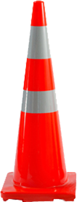 Traffic Cones Can Be Used In Many Ways To - Cone Safety With Reflective (500x500), Png Download