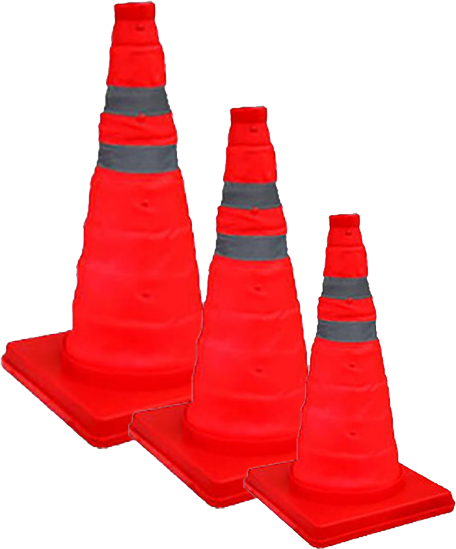 Traffic Cones Flexible - Traffic (456x549), Png Download