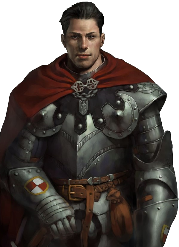 Knight Paladin Lawrence Is One Of The Most Renowned - Human Fighter Character Portrait (602x829), Png Download