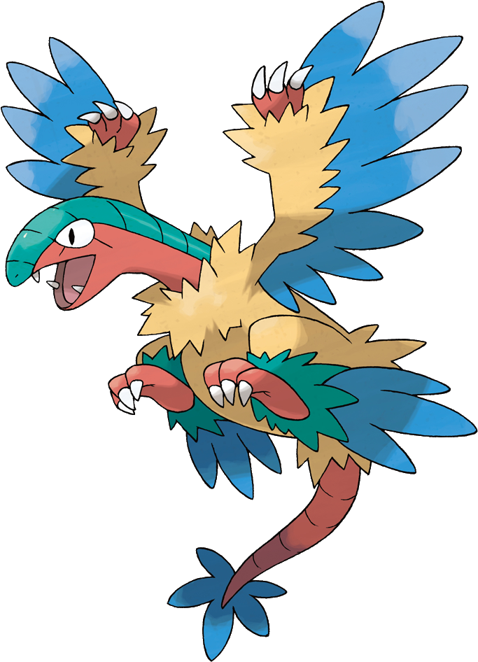 Fossil Clipart Bird - Pokemon Archeops (694x957), Png Download