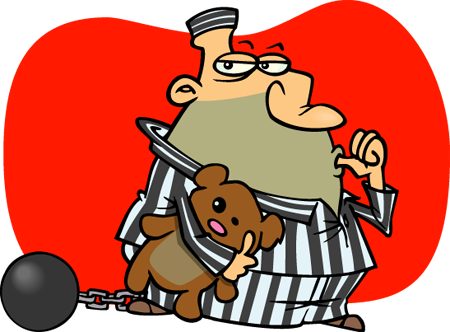 Clipart Info - Prisoner Cartoon First Fleet (450x332), Png Download