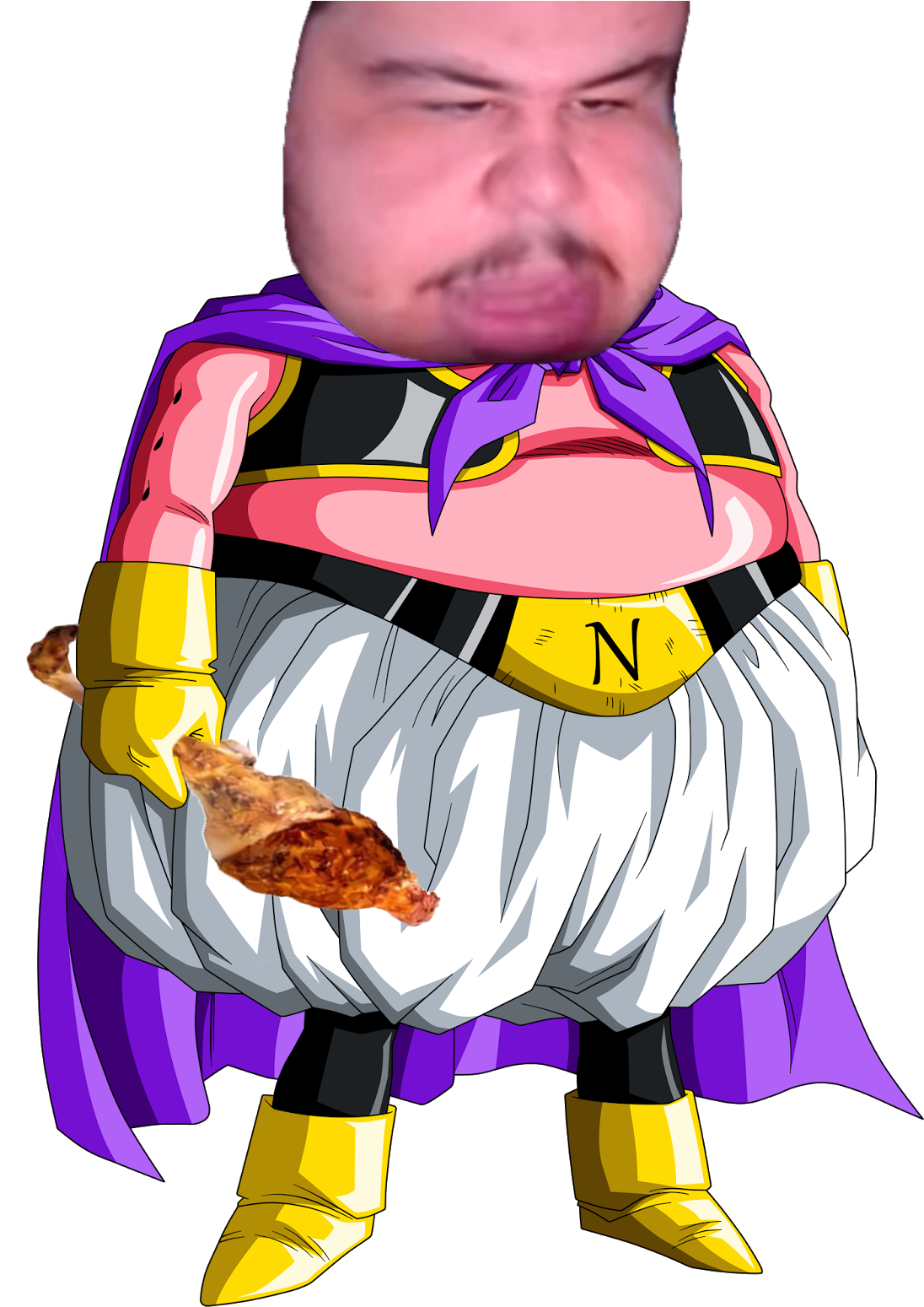 Majin Gweek - Majin Buu Render (1130x1600), Png Download