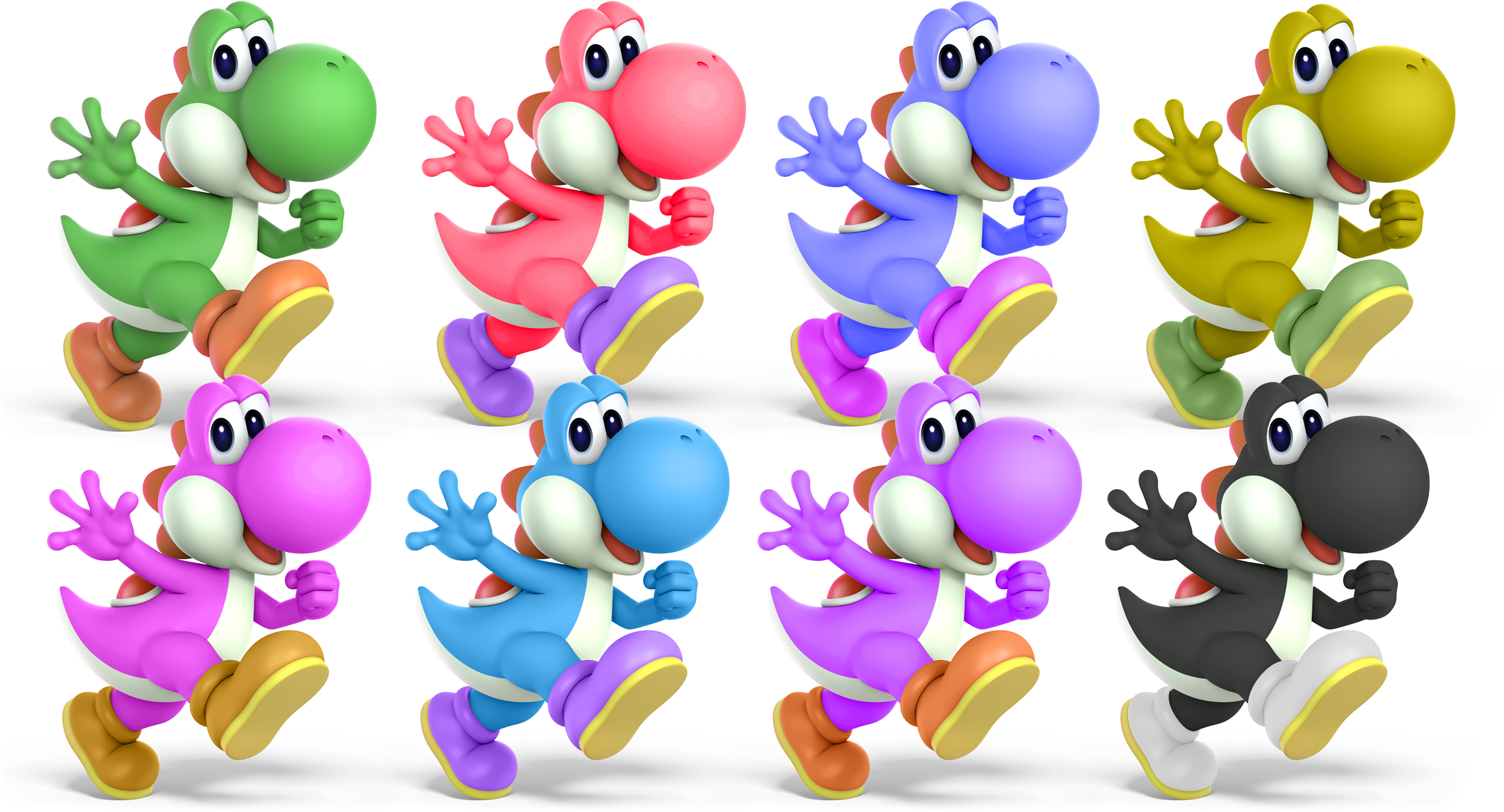 I've Colored Yoshi In All Of Its Alternate Ultimate - Super Smash Bros Ultimate Yoshi Alternate Costume (2560x1440), Png Download