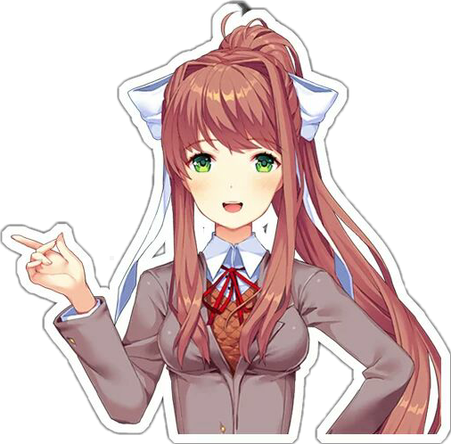 Doki Doki Literature Club Phone (506x498), Png Download