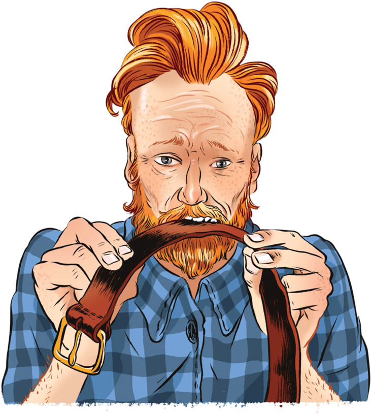 Conan O Brian - Illustration (768x880), Png Download