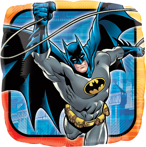 18" Batman Comics Square Foil Balloons - Batman Balloon (500x500), Png Download
