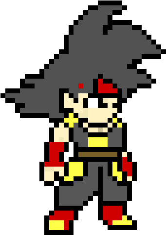 Bardock - Pixel Art (430x500), Png Download