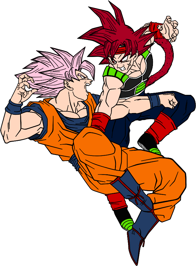 Ssjr Goku Vs Ssjg Bardock By Jordanmcfighter On Deviantart - Imagenes De Bardock Dios Super Sayayin (835x956), Png Download