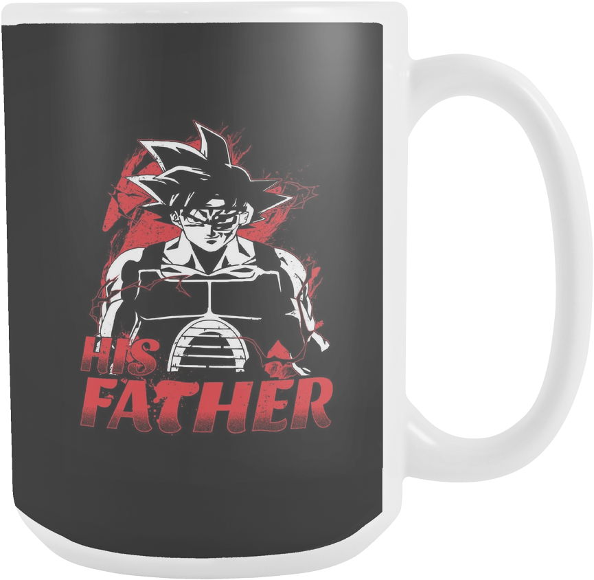 Super Saiyan Bardock Dad 15oz Coffee Mug - Dragon Ball Z: Bardock – The Father Of Goku (1024x1024), Png Download