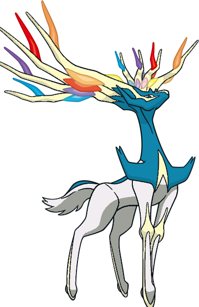 Xerneas Active Dw2 Shiny - Shiny Xerneas Neutral (406x625), Png Download