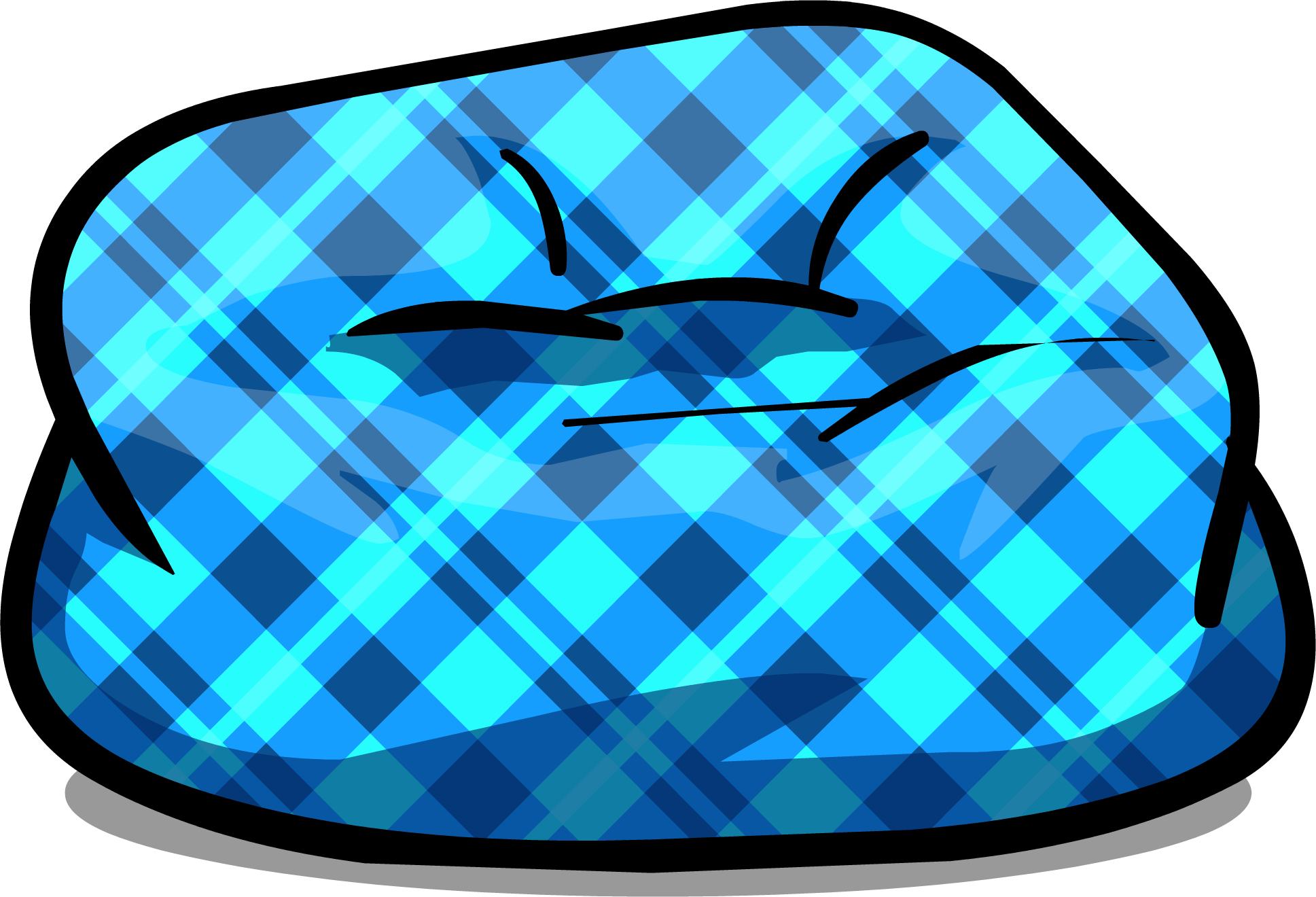 Custom Furniture - Club Penguin Bean Bag Chair (1937x1320), Png Download