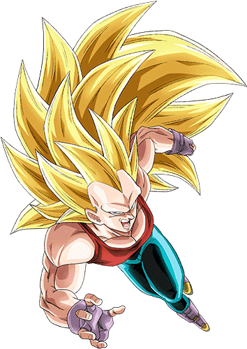 Fluffdokkan With New Bardock For This Sexy Boi And - Vegeta Gt Ssj3 Png (428x568), Png Download