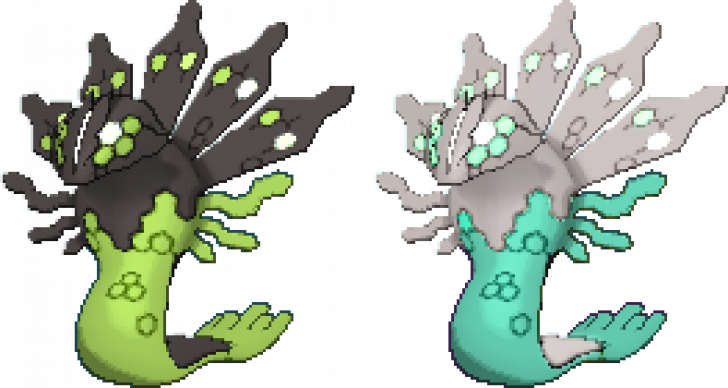 Zygarde Xerneas Yveltal - Zygarde Shiny Gif (728x388), Png Download
