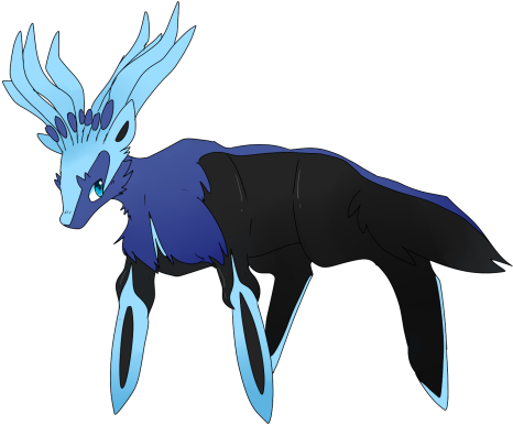 Shiny Xerneas - Illustration (500x411), Png Download