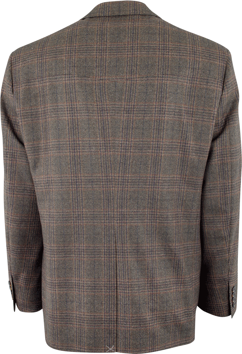 Brown Wool Plaid Western Sport Coat - Sport Coat (870x1280), Png Download