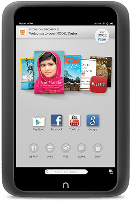 Nook Hd - Wi-fi - 8 Gb - 7" - Smoke (435x536), Png Download